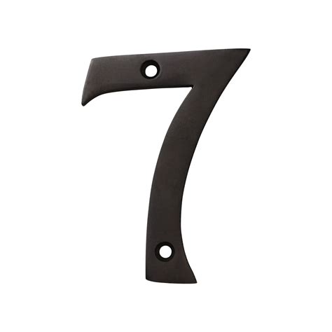 Rch Hardware No Br Brass House Number Inch Oil Bronzed Black