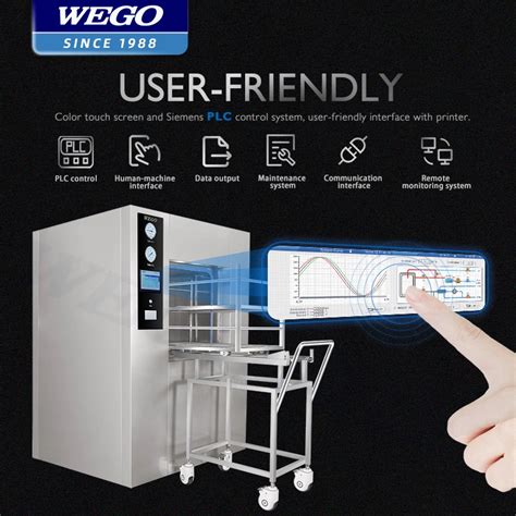 Wego Medical Steam Sterilizer Vertical Sliding Door Autoclave For Cssd