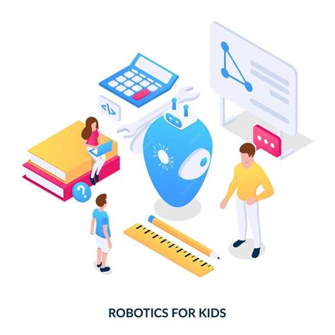 Premium Vector | Robotics for kids. vector illustration