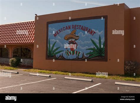 Mexican Restaurant Wall Art at a establishment in Leesburg, Florida USA Stock Photo - Alamy