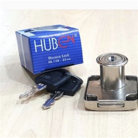 Jual Kunci Laci Huben HL 138 22mm Drawer Lock Etalase Lemari Meja