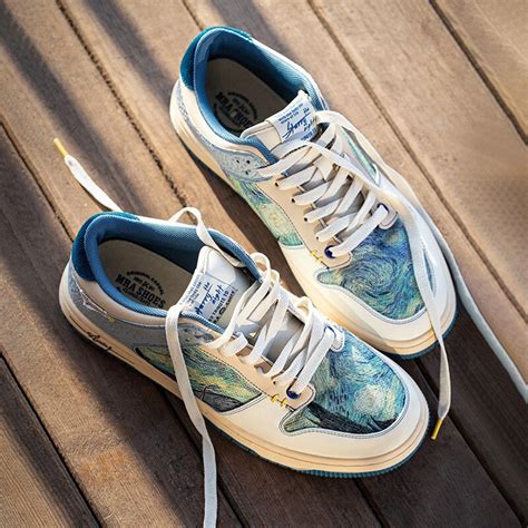 Van Gogh Starry Night inspired sneakers – Galartsy