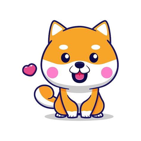 Premium Vector | Cute shiba inu design