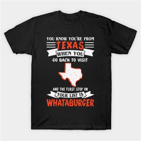 Texas Whataburger T Shirt Texas Whataburger T Shirt Teepublic