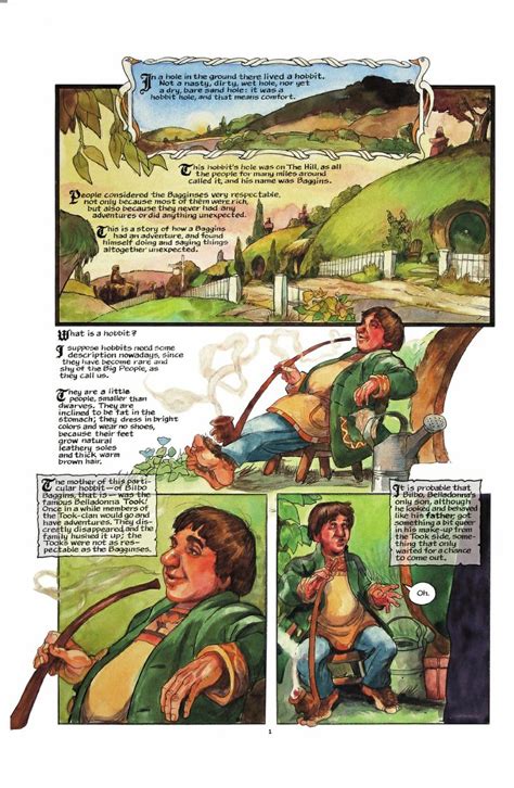 The Hobbit Graphic Novel By J R R Tolkien The Hobbit Graphic