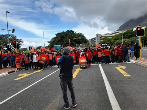 Cape Town Shutdown Protesters Allege Police Were Brutal Camp Outside