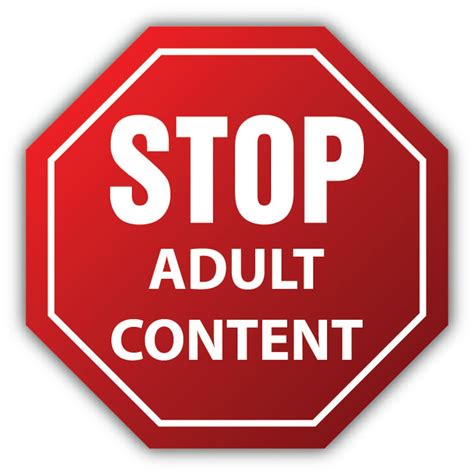 Adult Content Stop Warning Sign Car Bumper Sticker Decal Etsy