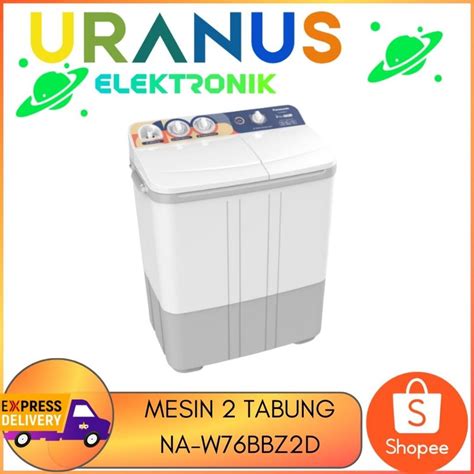 Jual Panasonic Mesin Cuci 2 Tabung Na W76bbz2d 7kg Shopee Indonesia