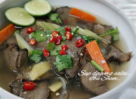 Ibu Sham: Sup daging salai (resepi)