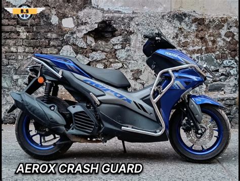 YAMAHA AEROX 155 GUARD SET IN STAINLESS STEEL Bs Auto Accessories