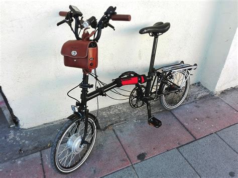 Fotos De Bicicletas Plegables Convertidas En El Ctricas Con Un Kit