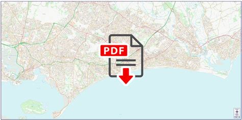 Central Bournemouth City Street Map - Digital Download – ukmaps.co.uk