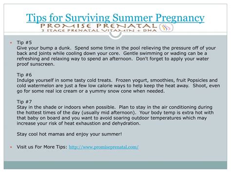 Ppt Tips For Surviving Summer Pregnancy Powerpoint Presentation Free