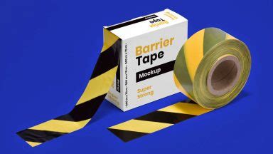 Free Duct Tape Strips Mockup Free Package Mockups