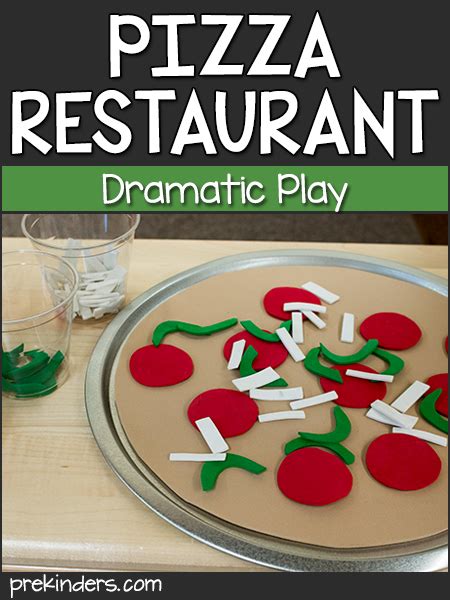 Pizza Shop Dramatic Play Prekinders Preschool Activities