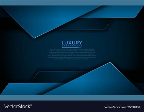 Modern Navy Blue Background With Abstract Shape Vector Image