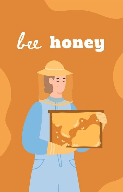 Premium Vector Bee Honey Advertising Banner Or Poster Design With