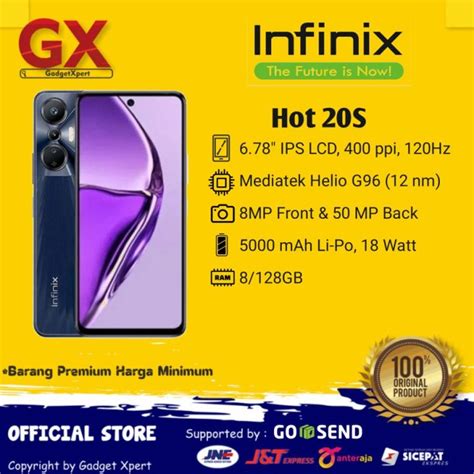 Infinix Hot 20s 8128 Gb Garansi Resmi Lazada Indonesia