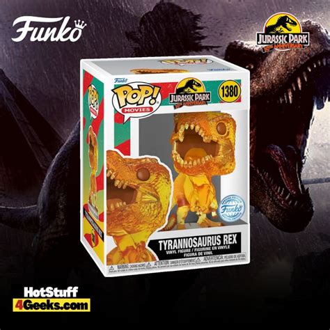 2023 NEW Jurassic Park 30 Years T Rex Ambar Funko Pop