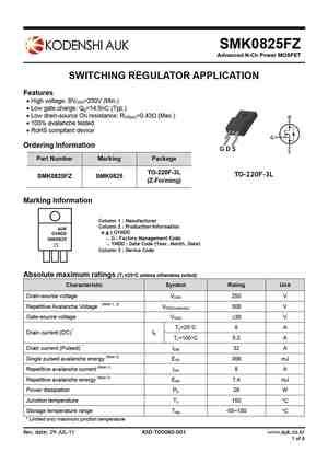 Smk F Mosfet Datasheet Pdf Equivalent Cross Reference Search