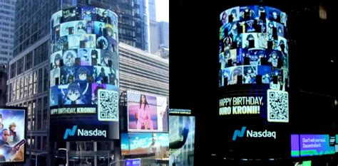 VTuber Ouro Kronii Gets Birthday Billboard At Times Square In New York