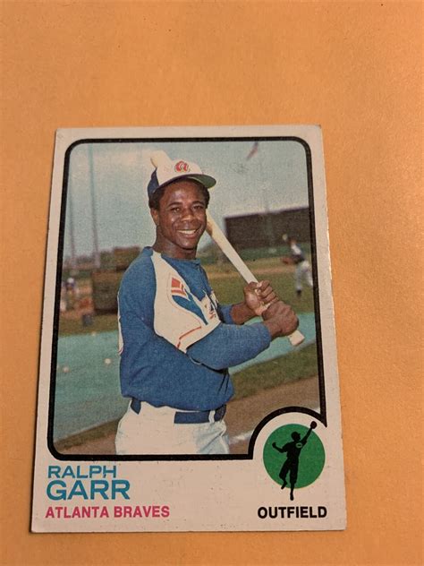 Ralph Garr Atlanta Braves Topps B Ebay