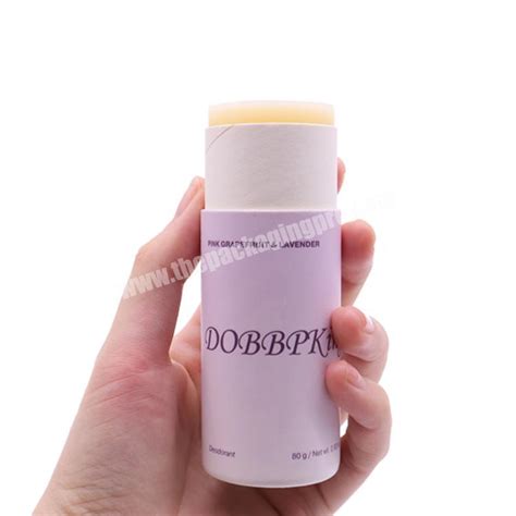 Eco Friendly Customized Empty Cardboard Paper Deodorant Push Up