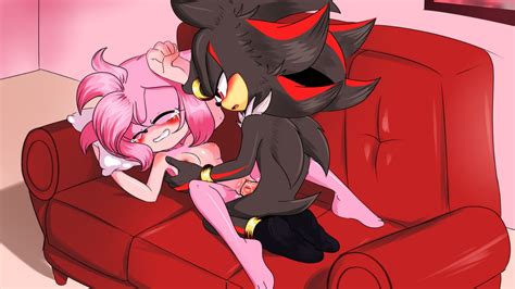 Rule 34 Amy Rose Black Fur Couch Edit Fluids Mobian Species