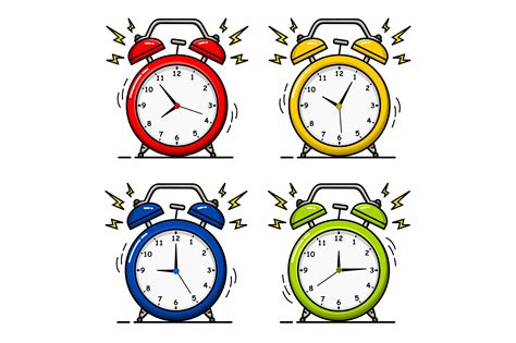 Alarm Clock Collection Graphic By Rizkanyazid07 · Creative Fabrica