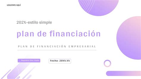 Plantillas Power Point Plan De Financiamiento Empresarial Y