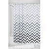 Idesign Ombre Chevron Fabric Shower Curtain Modern Mildew Resistant