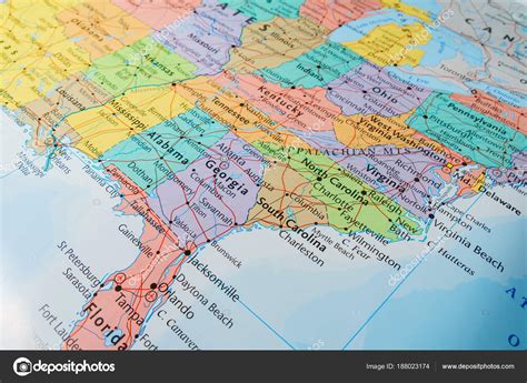 South Usa States Map Stock Photo by ©aallm 188023174