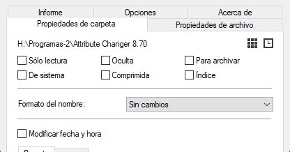 Attribute Changer A Cambia Los Atributos De Archivos Y Carpetas