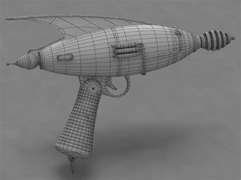 Ray Gun 3d Model 20 Obj Fbx 3ds Max Free3d