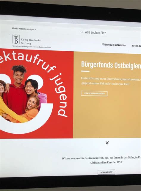 Willkommen auf unserer neuen Website König Baudouin Stiftung