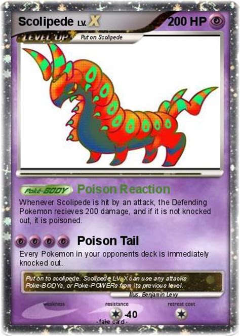 Pokémon Scolipede 81 81 - Poison Reaction - My Pokemon Card