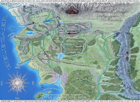 Complicatedly Simple Vlc Maps Tolkien Maps The Undying Lands