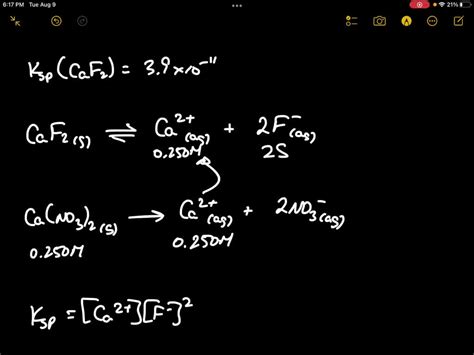 SOLVED Calculate The Molar Solubility Of CaF2 In A Solution Containing