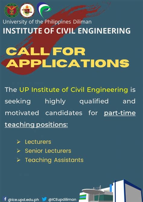 Call For Applications Part Time Teaching Positions Up Institute Of