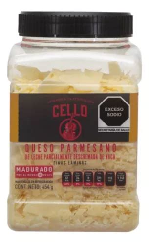 Queso Parmesano En Finas Laminas Cello Bote De Gramos Meses Sin