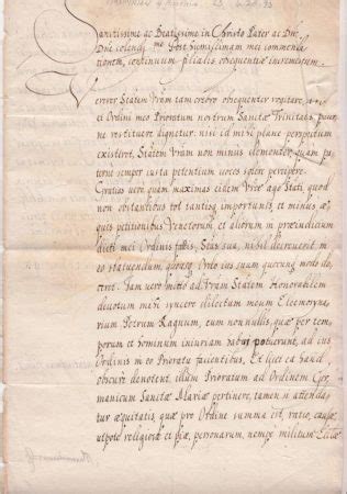 Letter From The Former King Of Poland Present Regent To Pope Clement