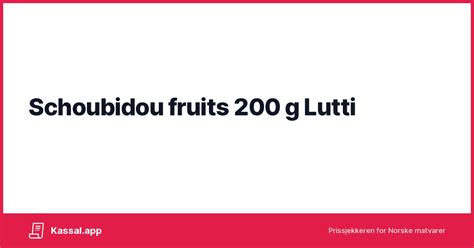 Scoubidou Fruits G Lutti Kassalapp