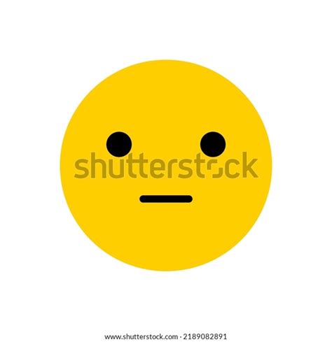 Emoji Neutral Pokerface Expression Stock Vector (Royalty Free ...