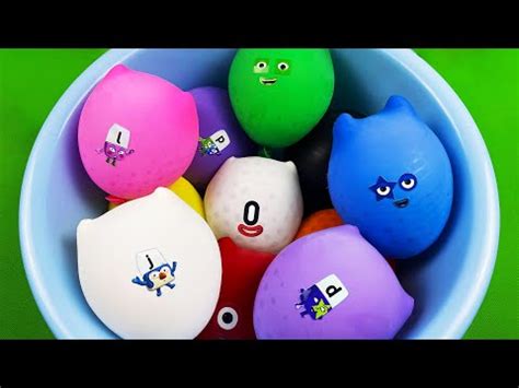 Numberblocks & Alphablocks - Satisfying ASMR With 1000 000 Orbeez Put Inside Fun Balloons Shape ...