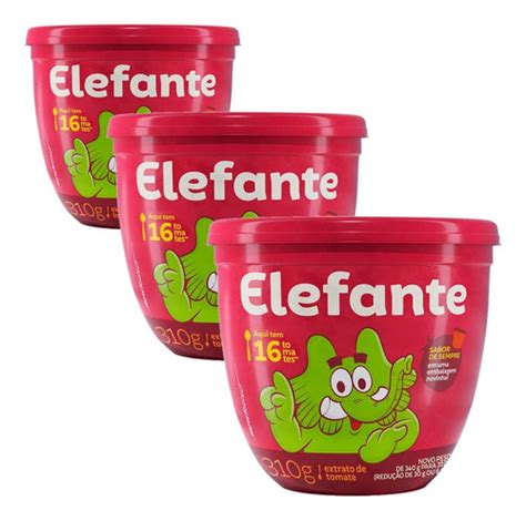 Extrato De Tomate Elefante Pote G Kit Unidades Clm