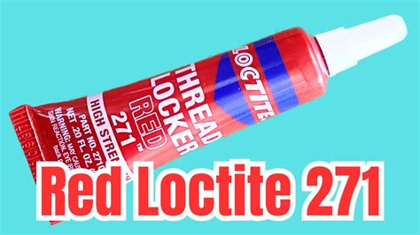 Loctite Red 271 Threadlocker For Beginners Youtube