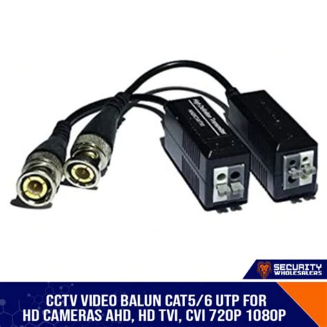 CCTV Video Balun CAT5 6 UTP For HD Cameras AHD HD TVI CVI 720P 1080P