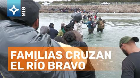 Migrantes Venezolanos Arriesgan Su Vida Al Cruzar El Río Bravo En Medio Del Frío Youtube