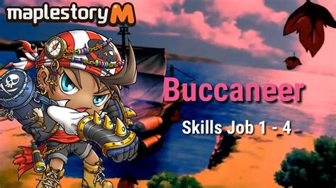 Maplestory M Buccaneer Old 1st 4th Job Skills Showcase Youtube