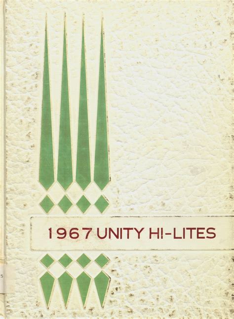 1967 yearbook from Unity High School from Mendon, Illinois for sale